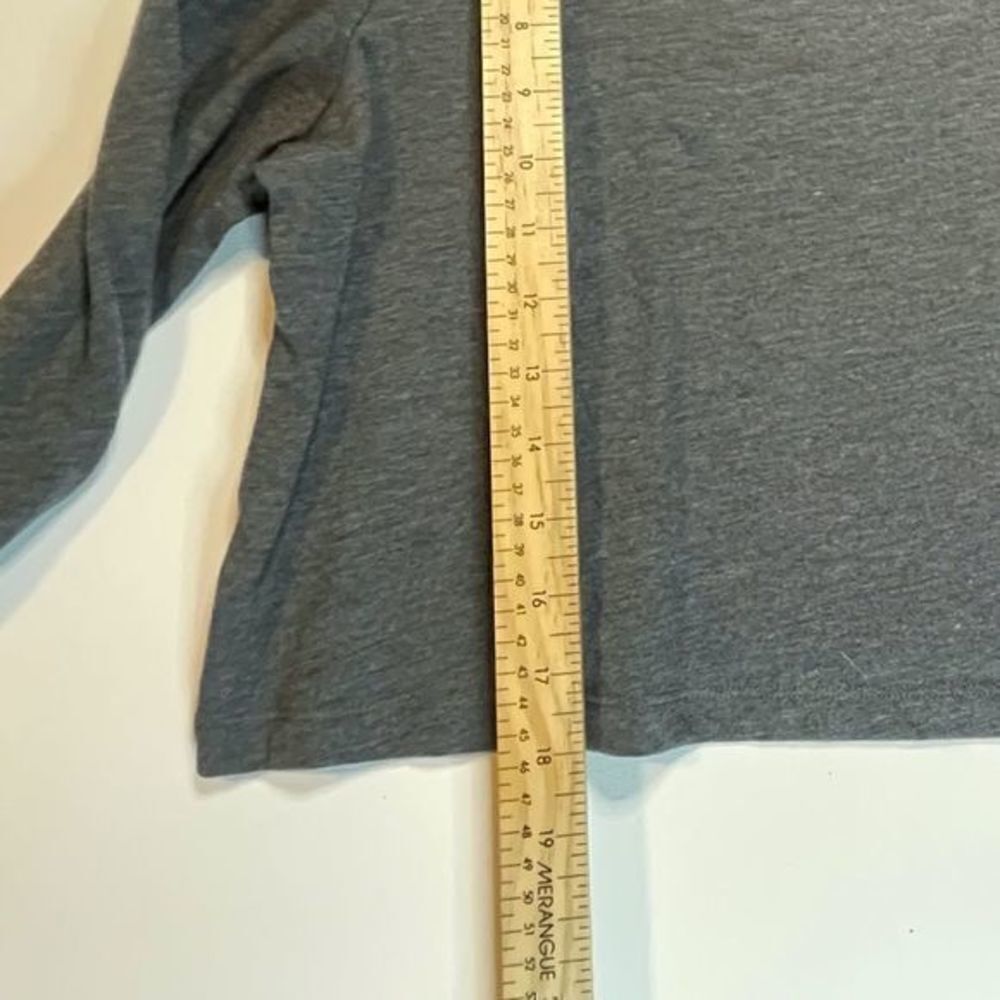 Wild Fable Crop Top Womens Size Large Gray Mock Neck Jersey 90s - Picture 10 of 11